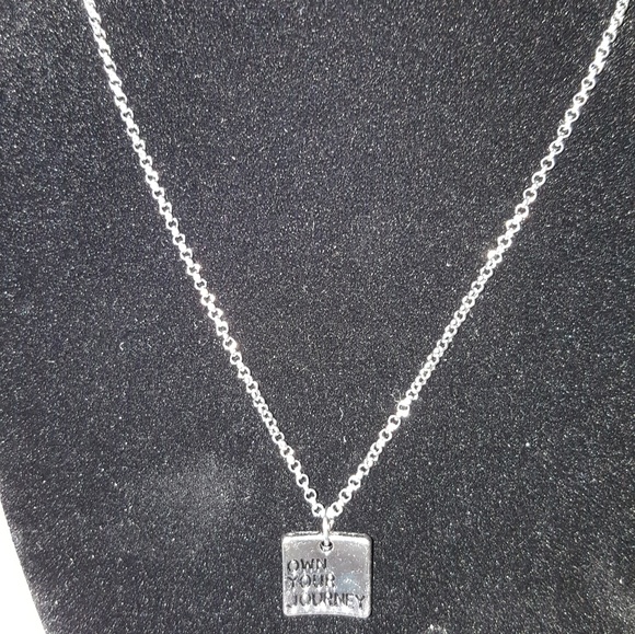 paparazzi Jewelry - Silver "Own Your Journey" Pendant Necklace paparazzi Jewelry - Silver "Own Your Journey" Pendant Necklace